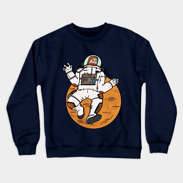 Astronout on space Crewneck Sweatshirt by RiyanRizqi